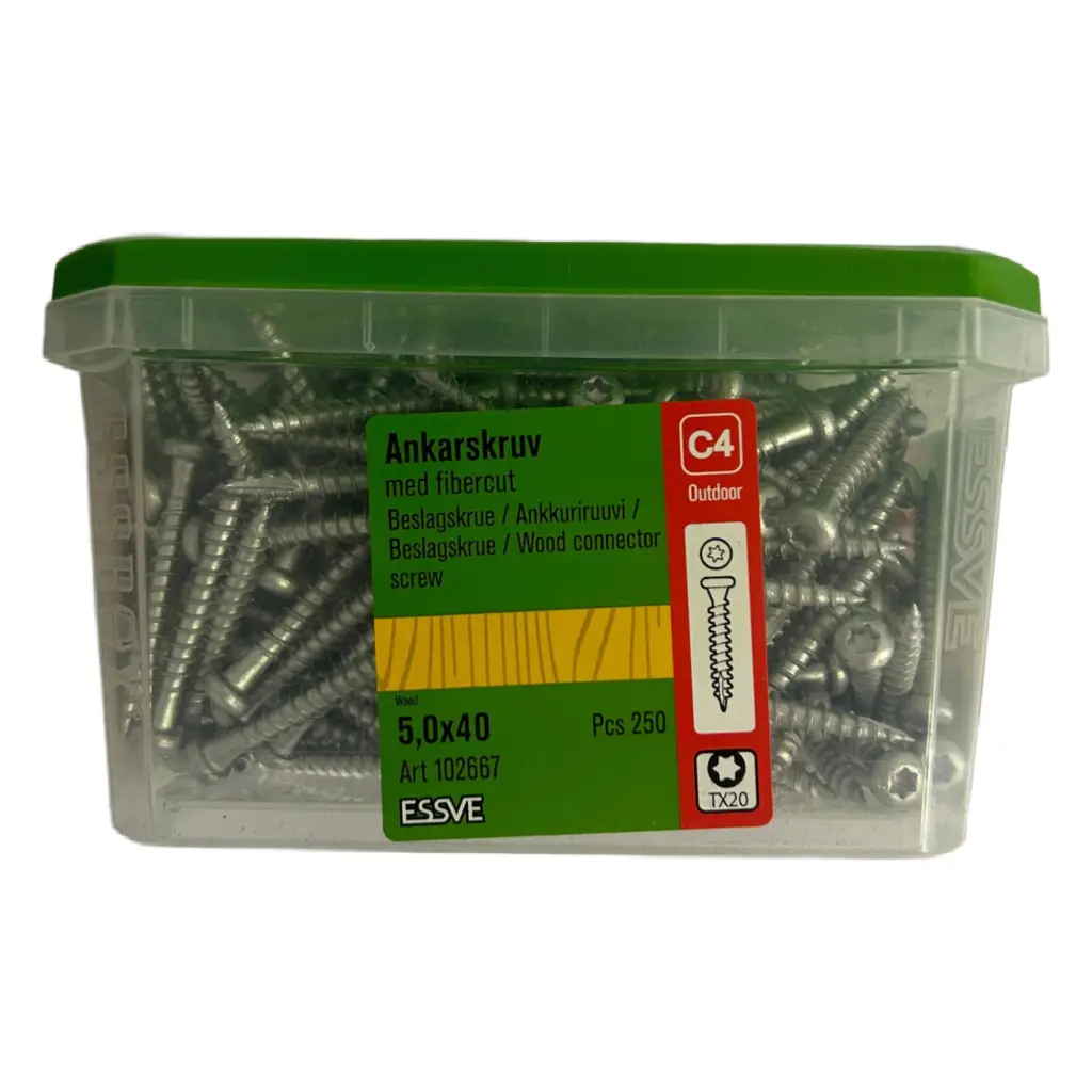 ESSVE Skrūves kokam 5.0x40mm (250gab.)