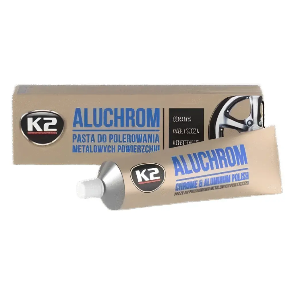 Alumīnija un hromētu disku pulēšanas līdzeklis K2 ALUCHROM, 120g