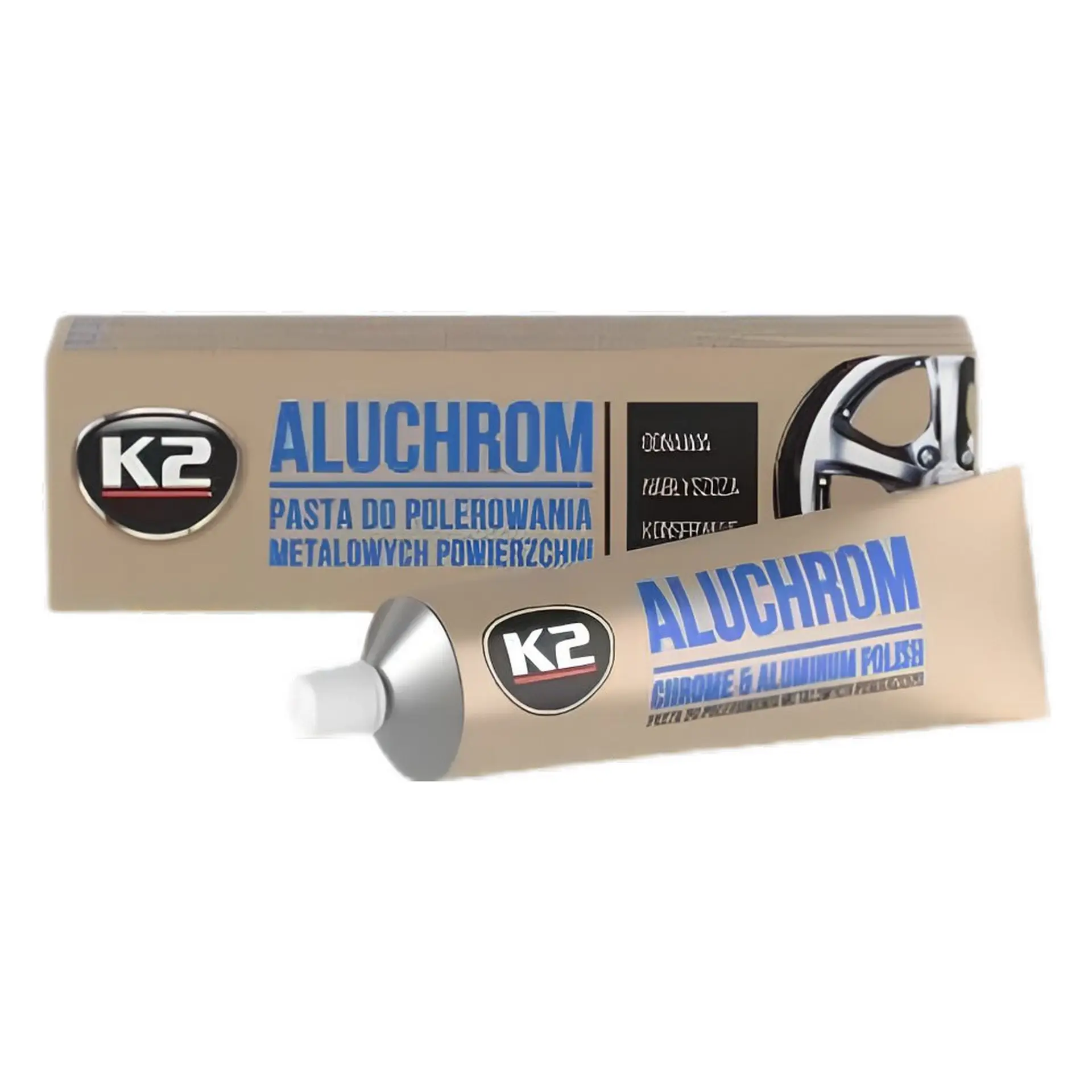 89c15b9a-ff3b-433f-8a68-3bc104fd76f3 Alumīnija un hromētu disku pulēšanas līdzeklis K2 ALUCHROM, 120g