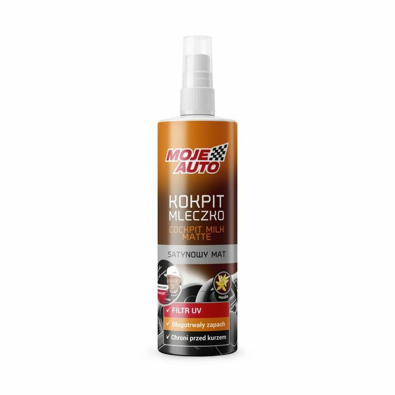 Moje Auto paneļu tīrīšanas pieniņš – matēts, vaniļas aromāts, 300ml