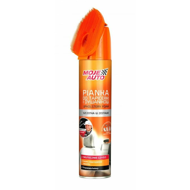 Moje Auto polsterējumu tīrīšanas līdzeklis aerosolā, ar birsti, 520ml