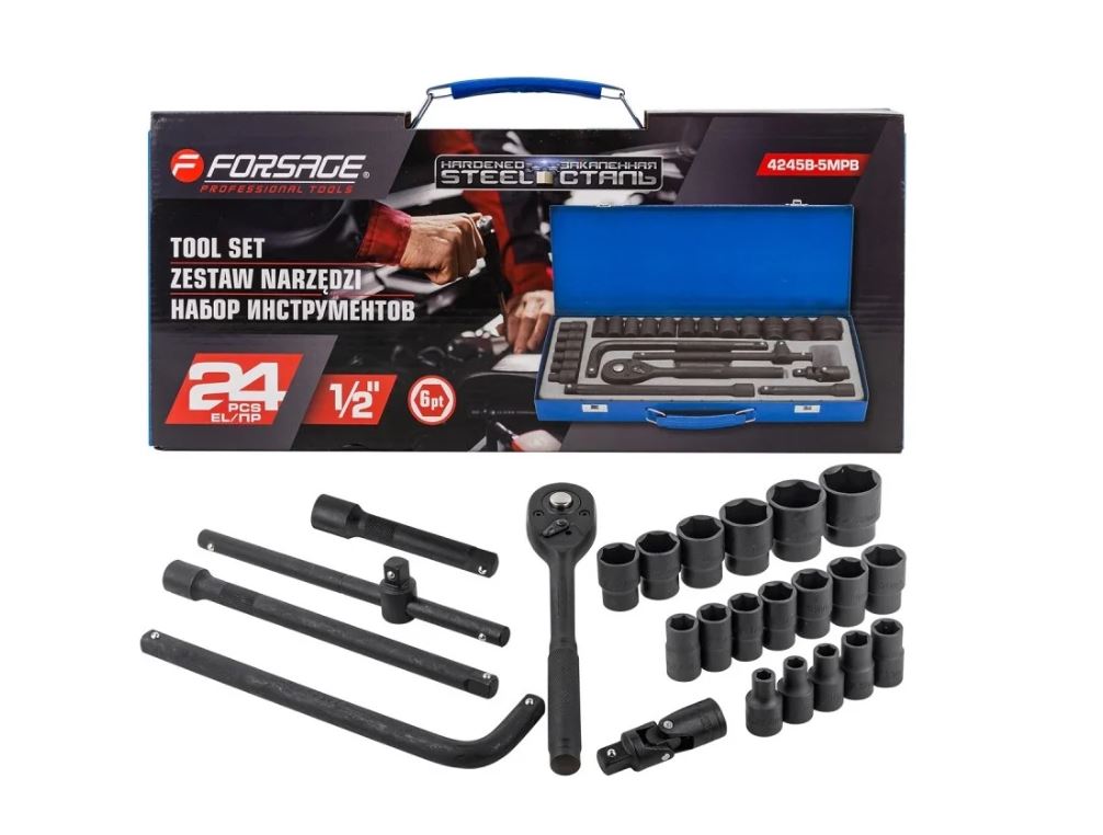 Instrumentu komplekts 24pr. 1/2′ (6g) FORSAGE