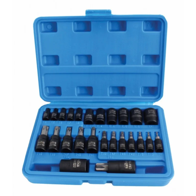 TORX/E-profila uzgaļi 1/4″+3/8″+1/2″ 25gab, ASTA