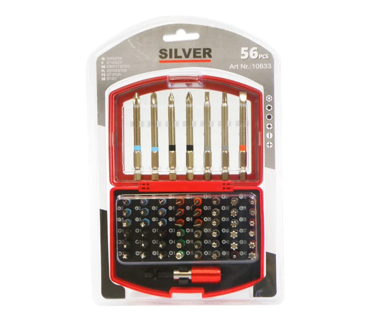 Uzgaļu komplekts 56 gab., SILVER